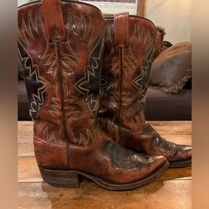 Dan Post, Vintage, Leather, Cowboy, Cowgirl Boots Size Woman’s 7